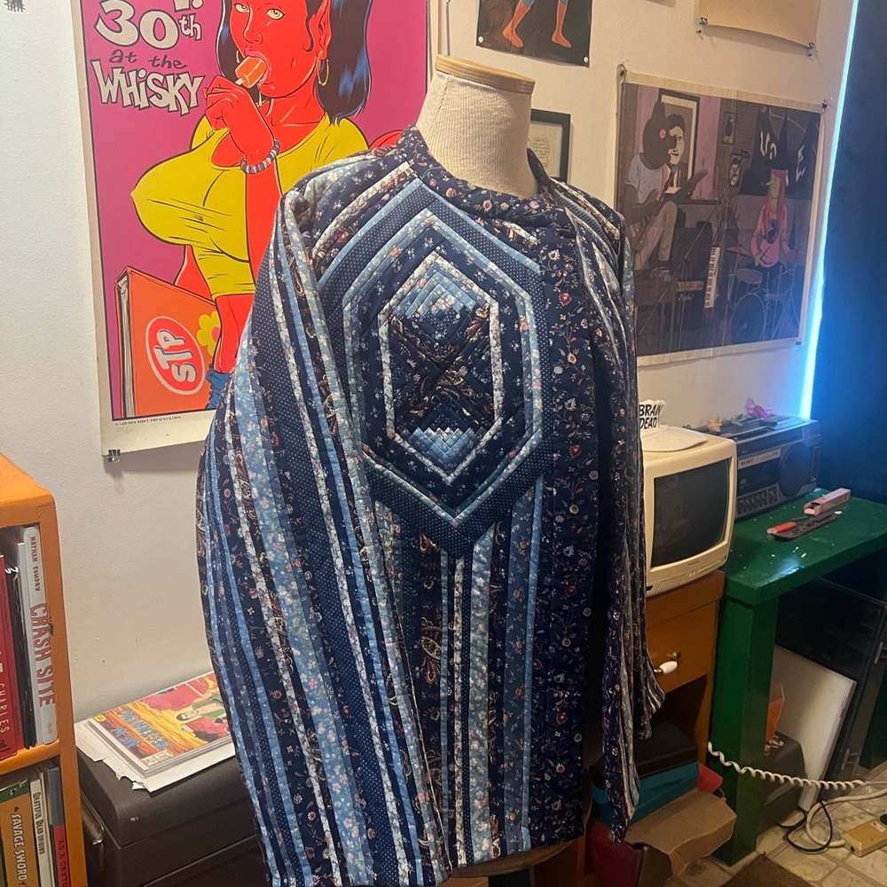 Blue Quilted Jacket - image 3